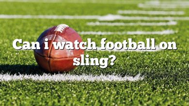 Can i watch football on sling?