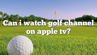 Can i watch golf channel on apple tv?