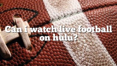 Can i watch live football on hulu?