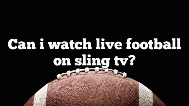 Can i watch live football on sling tv?