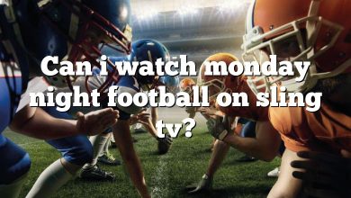 Can i watch monday night football on sling tv?