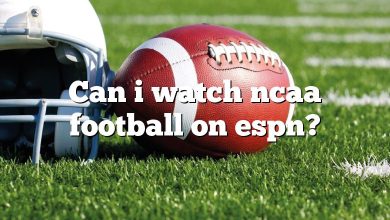 Can i watch ncaa football on espn?