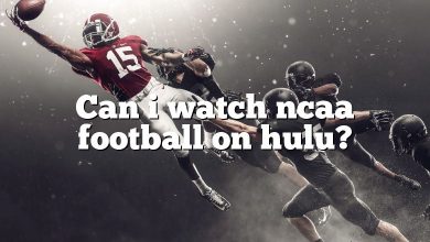 Can i watch ncaa football on hulu?