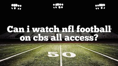 Can i watch nfl football on cbs all access?