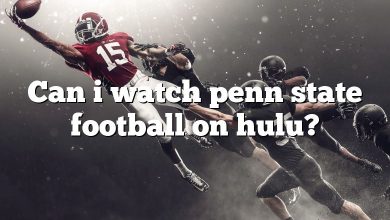 Can i watch penn state football on hulu?