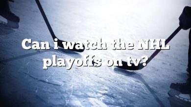 Can i watch the NHL playoffs on tv?