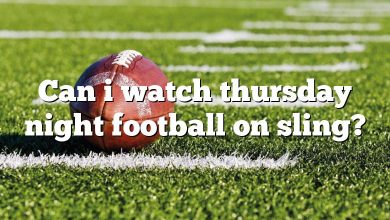 Can i watch thursday night football on sling?