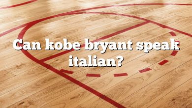 Can kobe bryant speak italian?