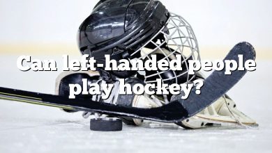 Can left-handed people play hockey?