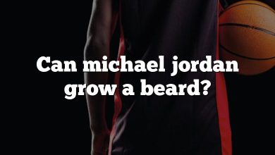 Can michael jordan grow a beard?