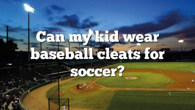 Can my kid wear baseball cleats for soccer?