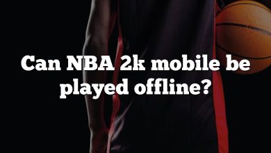 Can NBA 2k mobile be played offline?