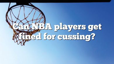 Can NBA players get fined for cussing?