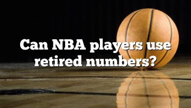 Can NBA players use retired numbers?