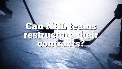 Can NHL teams restructure their contracts?