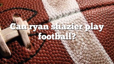 Can ryan shazier play football?