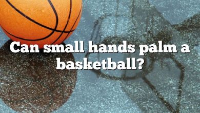 Can small hands palm a basketball?