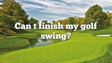 Can t finish my golf swing?