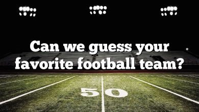 Can we guess your favorite football team?