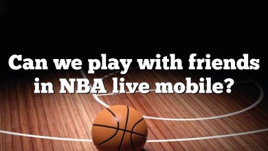 Can we play with friends in NBA live mobile?