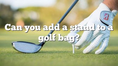 Can you add a stand to a golf bag?