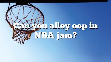 Can you alley oop in NBA jam?