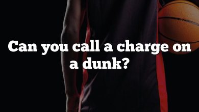 Can you call a charge on a dunk?