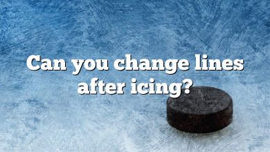 Can you change lines after icing?