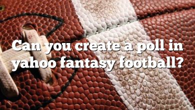 Can you create a poll in yahoo fantasy football?