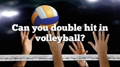 Can you double hit in volleyball?