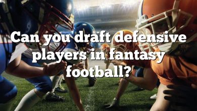 Can you draft defensive players in fantasy football?