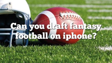 Can you draft fantasy football on iphone?