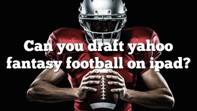 Can you draft yahoo fantasy football on ipad?