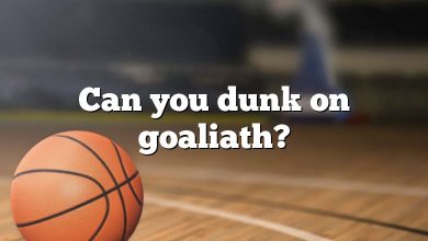 Can you dunk on goaliath?