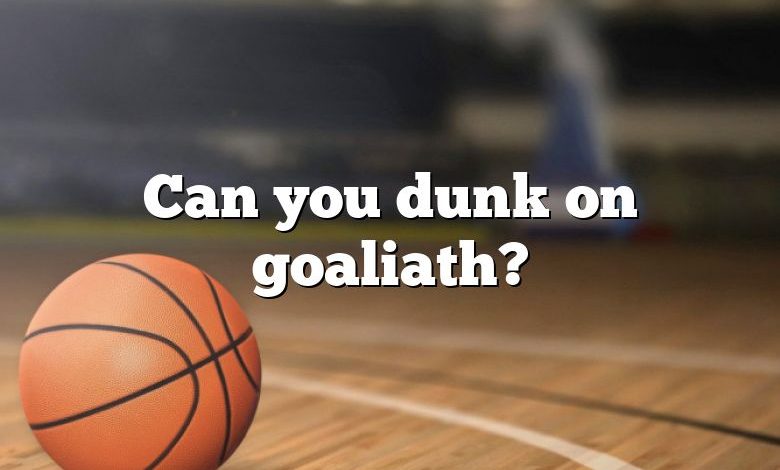 Can you dunk on goaliath?