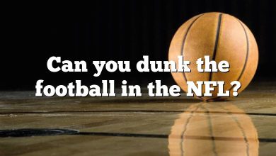 Can you dunk the football in the NFL?