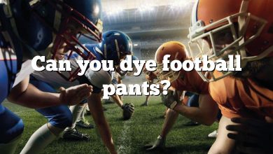 Can you dye football pants?