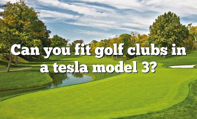 Can you fit golf clubs in a tesla model 3?