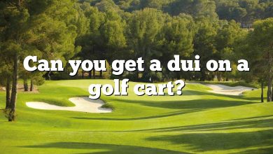 Can you get a dui on a golf cart?