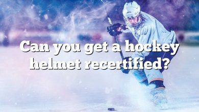 Can you get a hockey helmet recertified?