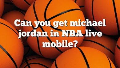 Can you get michael jordan in NBA live mobile?