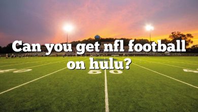 Can you get nfl football on hulu?