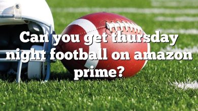 Can you get thursday night football on amazon prime?