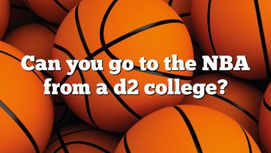 Can you go to the NBA from a d2 college?