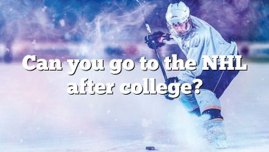 Can you go to the NHL after college?