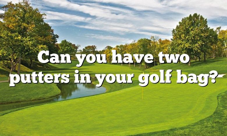 Can you have two putters in your golf bag?