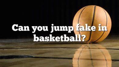 Can you jump fake in basketball?