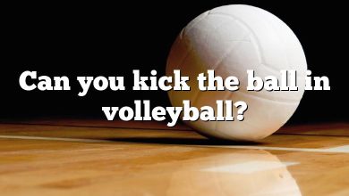 Can you kick the ball in volleyball?