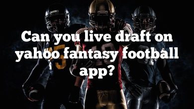 Can you live draft on yahoo fantasy football app?