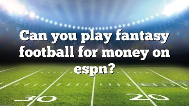 Can you play fantasy football for money on espn?